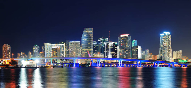 邁阿密的夜景