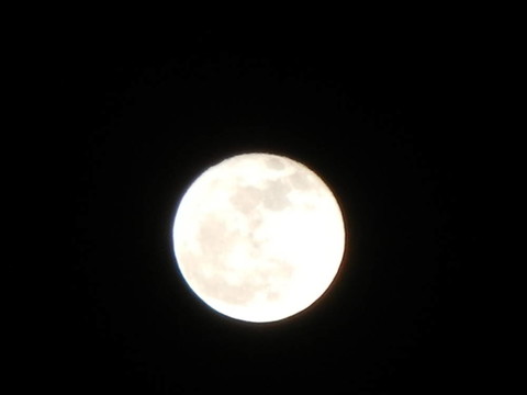 Moon和黑色的天空