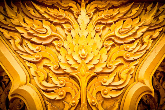 泰國風(fēng)格圖案設(shè)計的手工木