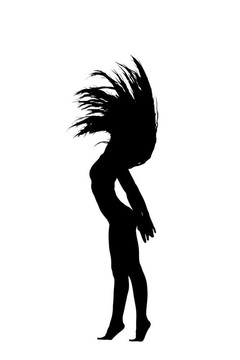 女人跳舞去長(zhǎng)頭發(fā)
