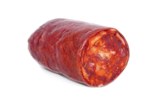 肉香腸孤立在白色背景