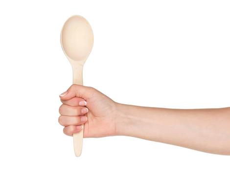 一方面用勺子