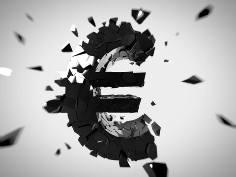打破歐元標(biāo)志