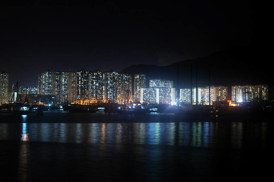 香港的夜景