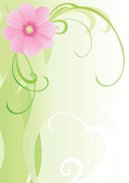 宇宙花朵插畫(huà)