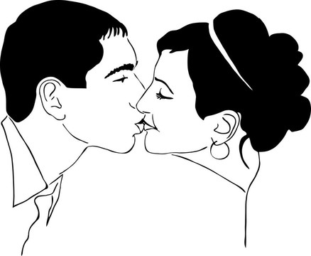 男人吻女人