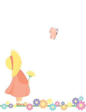 小女孩與蝴蝶