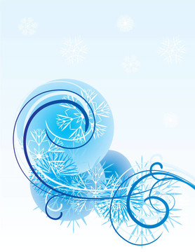 藍(lán)色的雪花