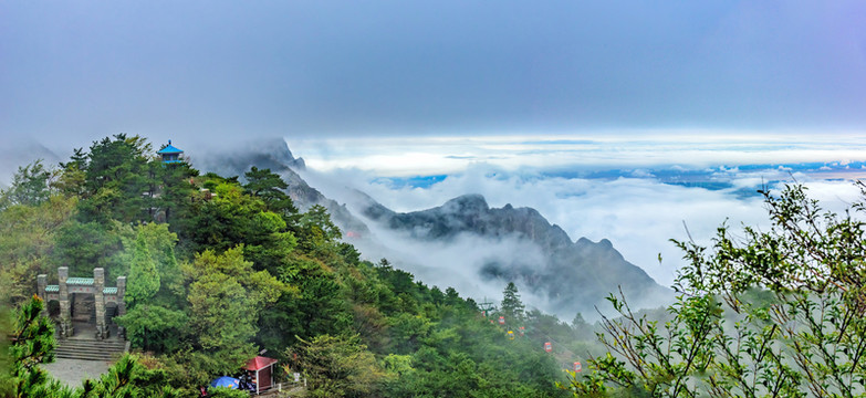廬山含鄱口風(fēng)光 寬幅全景圖