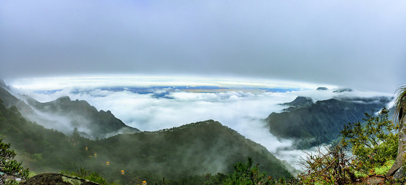 廬山含鄱口風(fēng)光 寬幅全景圖