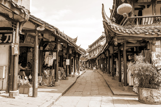 四川古鎮(zhèn)老街