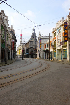 老上海南京路街景