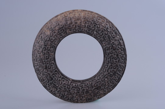春秋玉器 春秋卷云紋玉環(huán)