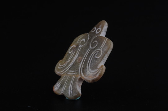玉佩 商代鳥(niǎo)紋玉珮