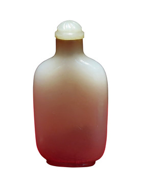 清 青白玉鼻煙壺