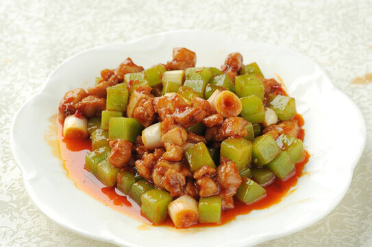 快餐小份 青筍炒肉丁 宮保肉丁