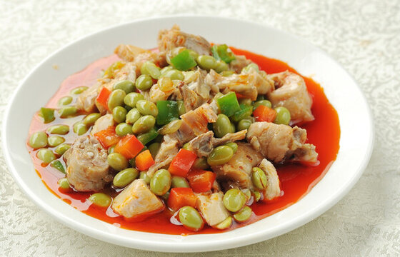 快餐小份 青豆拌鴨 青豆拌雞