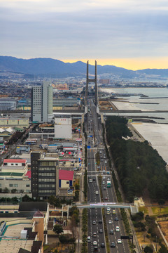 日本大阪城市風(fēng)光