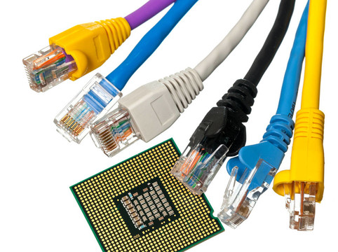 貓5電纜與多種顏色的CPU