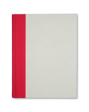 帶紅色表帶的白色封面書