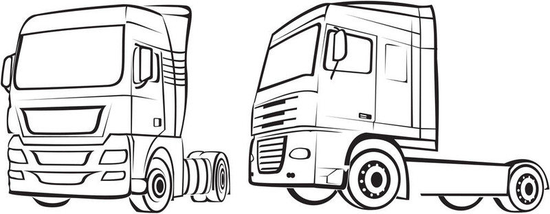 卡車；輪廓
