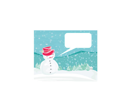 快樂的雪人卡