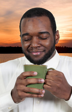 飲用咖啡的人