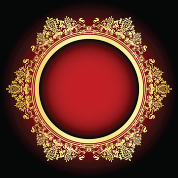 紅金框
