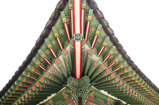 漢城南部彩繪宮殿建筑細(xì)部
