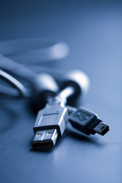 USB電纜的藍(lán)色