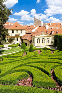vrtbovska花園；布拉格；捷克共和國