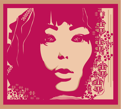 抽象美女肖像