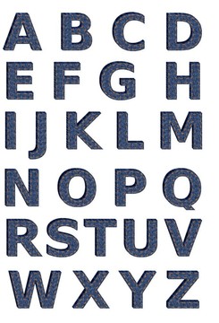 牛仔字符集