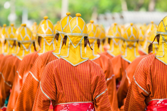 泰國士兵穿著傳統(tǒng)制服