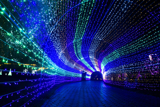 時(shí)光隧道燈展