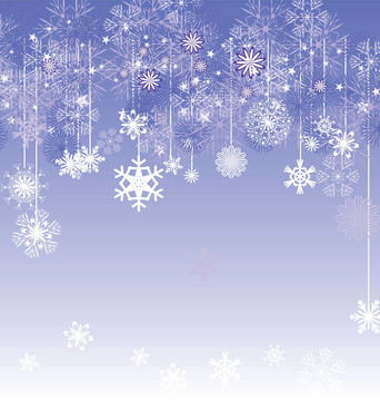 圣誕雪花卡片