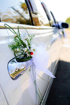 婚禮的豪華轎車(chē)