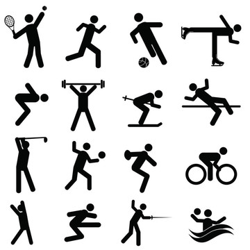 體育和運動圖標