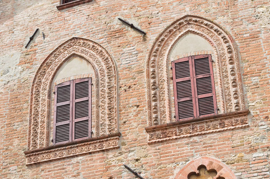 公爵宮。公司arquato。Emilia Romagna。意大利.