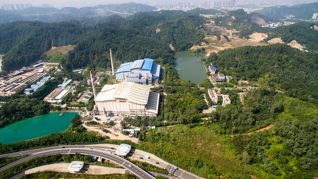 航拍發(fā)電廠