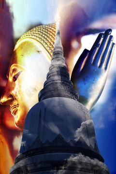 信仰中的Pagoda Buddha