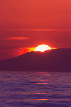 美麗的夕陽紅