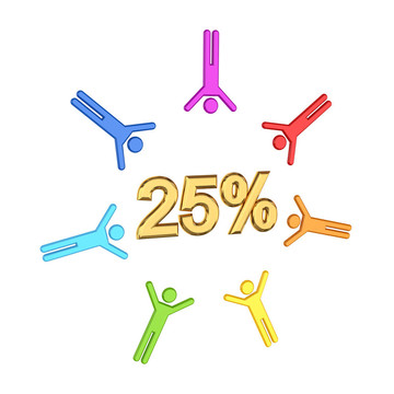3D小人物與黃金銘文25%