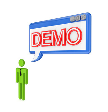 用Word演示3D小人物和操作系統(tǒng)窗口。