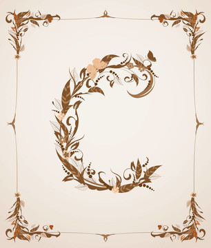 復(fù)古復(fù)古字母框