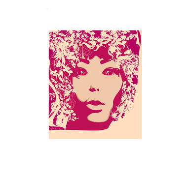 抽象美女海報(bào)