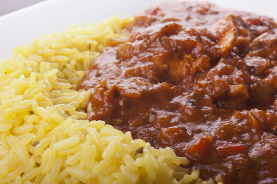 pilau rice雞jalfrezi