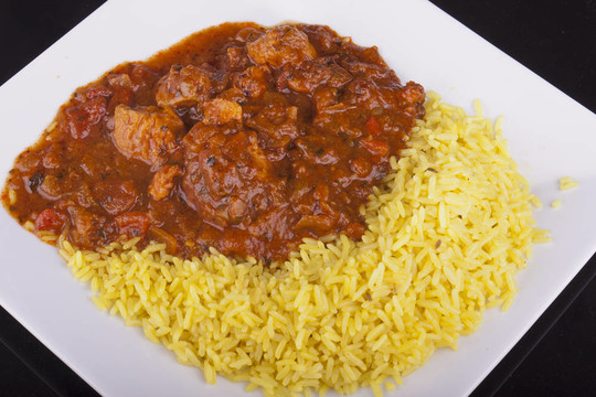 pilau rice雞jalfrezi