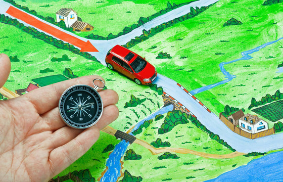 在汽車上旅行