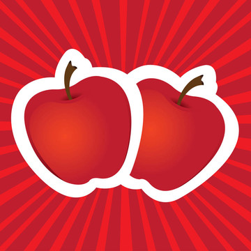 貼紅蘋果